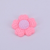 Opaque Frosted Resin Cabochon RESI-WH0009-30-1