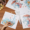 CREATCABIN 6 Sheets 2 Styles Ocean Theme PVC Self Adhesive Decorative Stickers DIY-CN0002-95-3