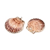 Natural Scallop Shell Pendants SSHEL-N038-17-2