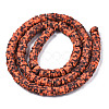 Handmade Polymer Clay Beads Strands CLAY-R089-6mm-160-2