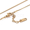 Ion Plating(IP) 304 Stainless Steel Snake Chain Necklaces NJEW-G081-04G-4