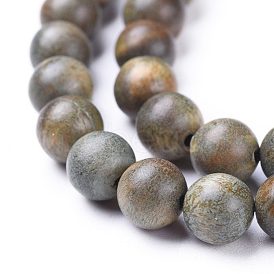 Natural Sandalwood Beads Strands X-WOOD-F008-02-D-1