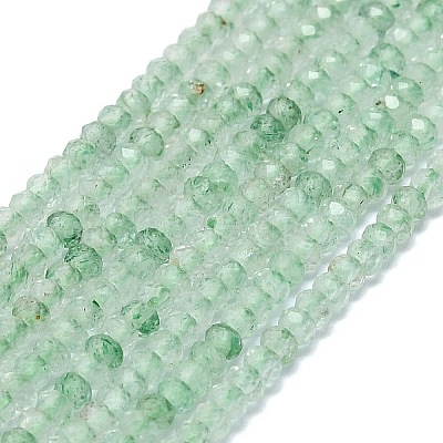 Natural Green Strawberry Quartz Beads Strands G-G106-A12-02-1