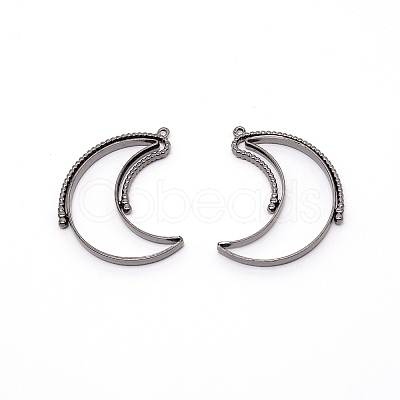 Alloy Open Back Bezel Pendants(rotatable) PALLOY-WH0079-42B-RS-1