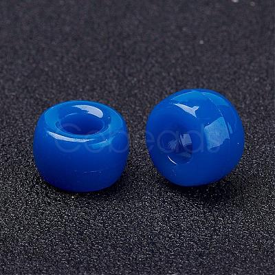 Opaque Acrylic European Beads PL338-10-1