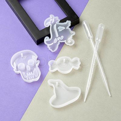 Halloween DIY Pendants Resin Silicone Molds DIY-LS0001-14-1