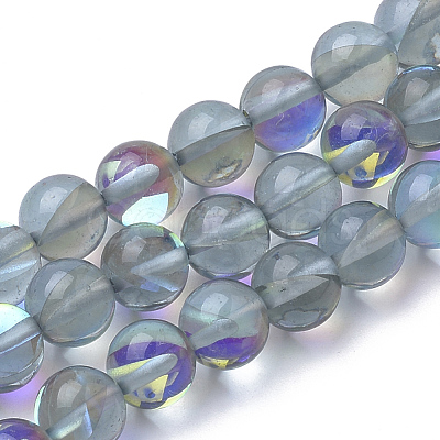 Synthetic Moonstone Beads Strands G-S283-03-6mm-1