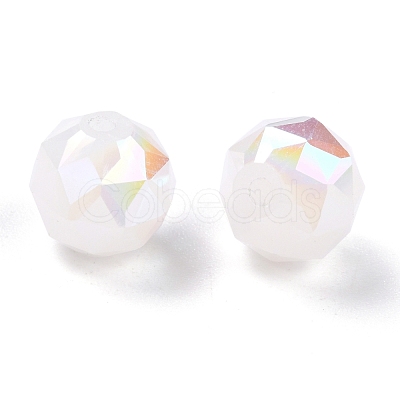 Electroplate Opaque Glass Beads EGLA-B003-02A-01-1