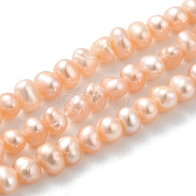 Natural Cultured Freshwater Pearl Beads Strands PEAR-F004-03-02-1