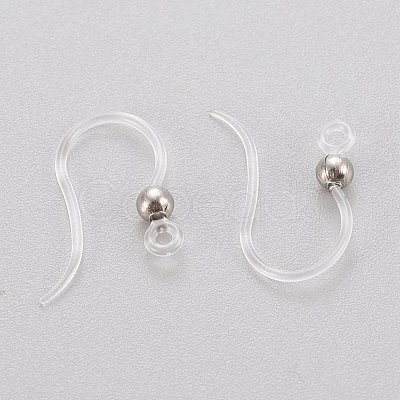 Eco-Friendly Plastic Earring Hooks X-STAS-K203-03P-1