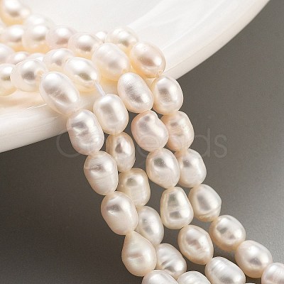 Natural Cultured Freshwater Pearl Beads Strands PEAR-P062-16B-1