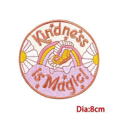 Computerized Embroidery Cloth Sew on Patches PW-WGAD76F-09-1