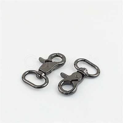 Alloy Swivel Clasps PURS-PW0005-097B-1