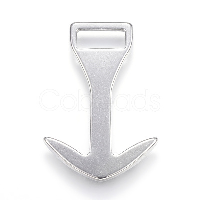 Non-Tarnish 304 Stainless Steel Anchor Hook Clasps X-STAS-E113-31P-1