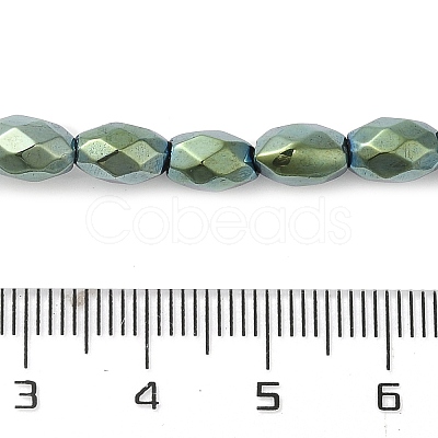 Electroplated Strong Magnetic Synthetic Hematite Beads Strands G-P518-02H-1