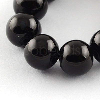 Painted Glass Bead Strands X-DGLA-S071-10mm-90-1