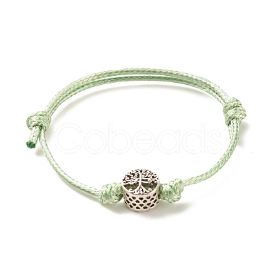 Alloy Beaded Cord Bracelet BJEW-JB08109-1