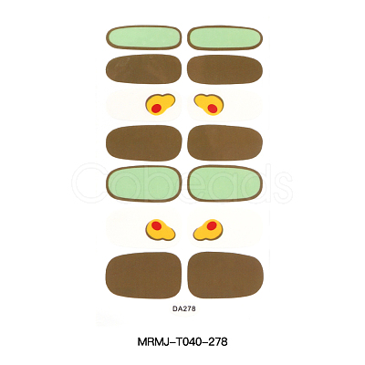 Avocado Full Cover Nail Wraps Stickers MRMJ-T040-278-1