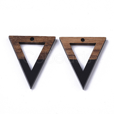 Resin & Walnut Wood Pendants X-RESI-S358-56D-1