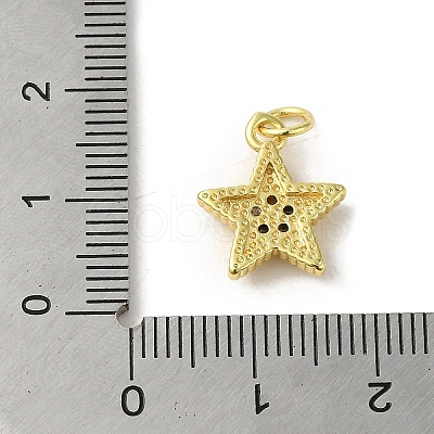 Brass Micro Pave Cubic Zirconia Charms KK-M283-16C-01-1