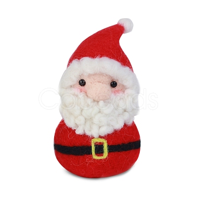 Christmas Theme Santa Claus Needle Felting Kit DIY-I092-03-1