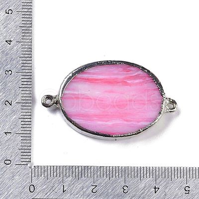 Synthetic Picture Jasper Dyed Connector Charms KK-F868-19P-02-1