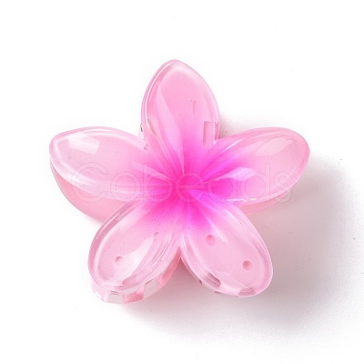 Plastic Claw Hair Clips OHAR-P020-08B-1