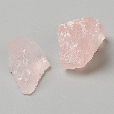 Rough Raw Natural Rose Quartz Beads G-P445-C01-1