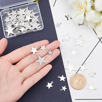 Unicraftale Stainless Steel Laser Cut Charms STAS-UN0013-20P-1