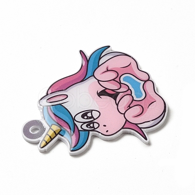 Cartoon Opaque Acrylic Pendants MACR-K330-33F-1