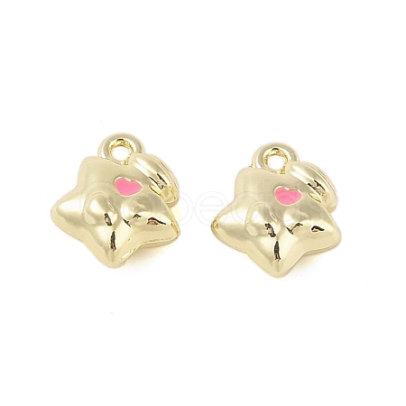 Rack Plating Alloy Enamel Charms FIND-B037-05G-01-1