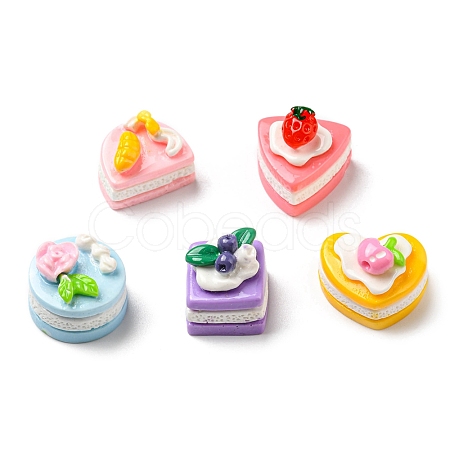 Opaque Resin Imitation Food Decoden Cabochons CRES-D008-03-1