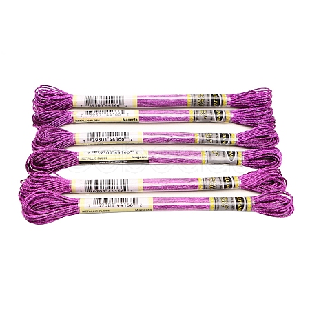 6Skeins Polyester Metallic Embroidery Threads PW-WGA13F3-04-1