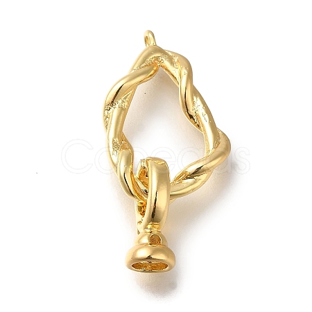 Brass Fold Over Clasp KK-H480-18G-1