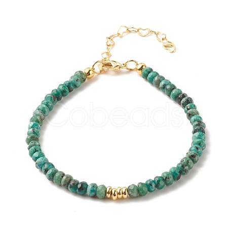 Natural Malaysia Jade(Dyed) Beaded Bracelets for Women or Men BJEW-JB07791-05-1