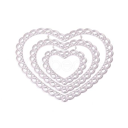 Heart Frame Carbon Steel Cutting Dies Stencils DIY-M011-22-1