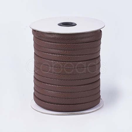 Flat Imitation Leather Cords OCOR-F008-C02-1