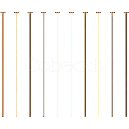 Brass Flat Head Pins KK-BC0004-01-0.7x45-1