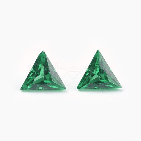 Cubic Zirconia Pointed Back Cabochons ZIRC-WH0001-A07-1