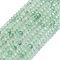 Natural Green Strawberry Quartz Beads Strands, Faceted, Rondelle, 2x1.2~1.5mm, Hole: 0.5mm, about 293~300pcs/strand, 15.35~15.43 inch(39~39.2cm)