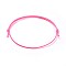 Eco-Friendly Korean Waxed Polyester Cord Bracelet Making, Hot Pink, 10-5/8 inch~11 inch(27~28cm), 1mm