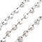 Non-Tarnish 304 Stainless Steel Link Chain, Stainless Steel Color, Link: 5x0.4mm and 4x2.5x0.4mm