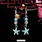 Turquoise Dangle Earrings for Women, Starfish