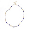 Faceted Natural Lapis Lazuli Necklaces, with Brass Findings, Grade AAA, 16.5 inch(42cm)