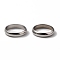 Tarnish Resistant 201 Stainless Steel Linking Rings, Round Ring, Stainless Steel Color, 2.5mm, Inner Diameter: 10mm