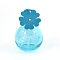 Flower Glass Spray Bottle, for Essential Oils, Perfume, Cyan, 4.6x7cm, Capacity: 30ml(1.01fl. oz)