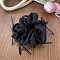 Cloth Hair Ties, Black, 100mm