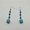 Bohemian Tassel Synthetic Turquoise & Alloy Dangle Earrings for Women