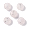 Natural Rose Quartz Beads, Rondelle with Letter, Letter J, 8.5~9x5~5.5mm, Hole: 1.2mm