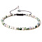 4mm Natural Tree Agate Beaded Braided Bracelets, Adjustable Women's Bracelets, 